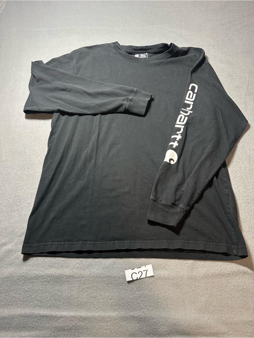 Carhartt Black Long Sleeve Sleeve Logo Tee
